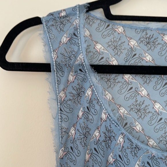 Medium M Max Studio Special Edition blue silk lined tank dress - Picture 5 of 12